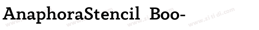 AnaphoraStencil  Boo字体转换
